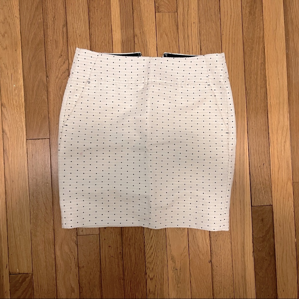Ann Taylor polka dot skirt with pockets